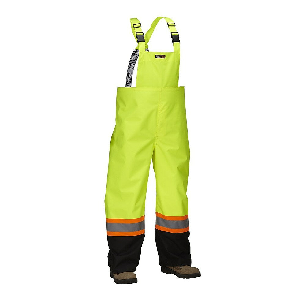 Combinaison de pluie Forcefield Safety - Vert citron avec bordure noire - Taille S