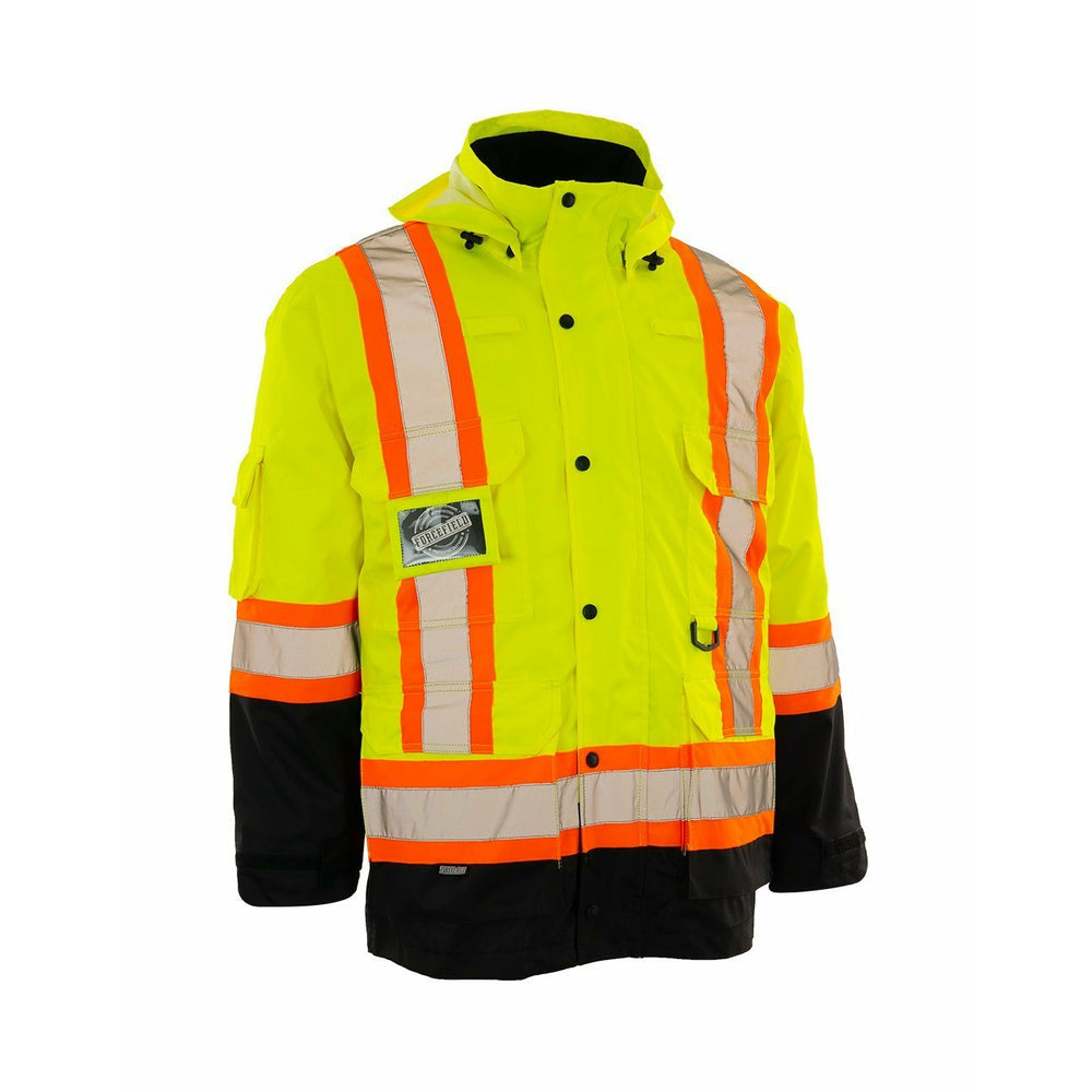 Parka de sécurité haute visibilité Forcefield 4 en 1 repensée - XL - Citron vert