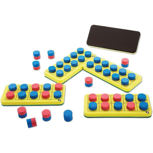 SI Manufacturing Magnetic Foam Ten Frame Numeration Boards - 4 Set