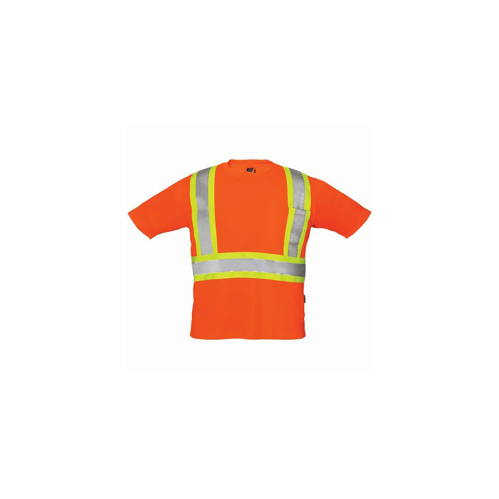 Forcefield Hi Vis Short Sleeve Safety Tee Shirt - 4XL - Orange