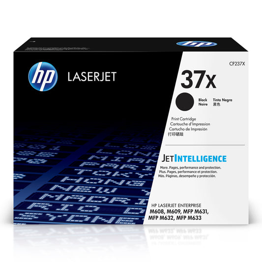 HP 37X (CF237X) Black High Yield Original LaserJet Toner Cartridge