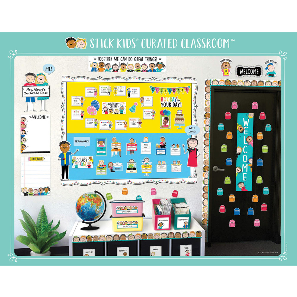 Enseignement créatif Press Stick Salle de classe organisée pour enfants