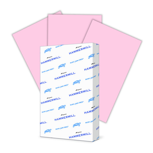 Hammermill Coloured Copy Paper - 8.5" x 14" - Pink - 500 Sheets