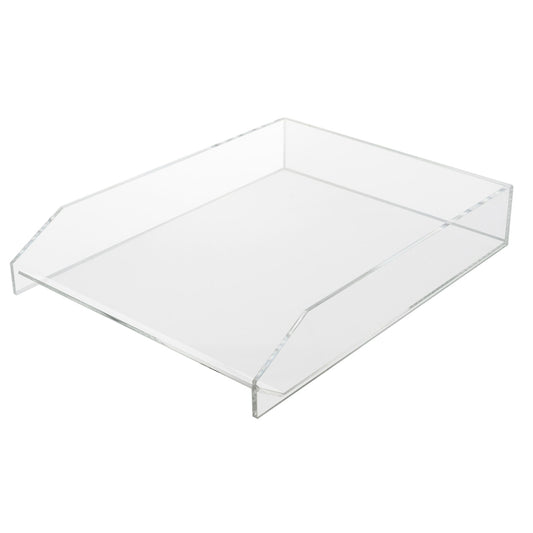 Three By Three Seattle Acrylic Stackable Letter Tray - Clear