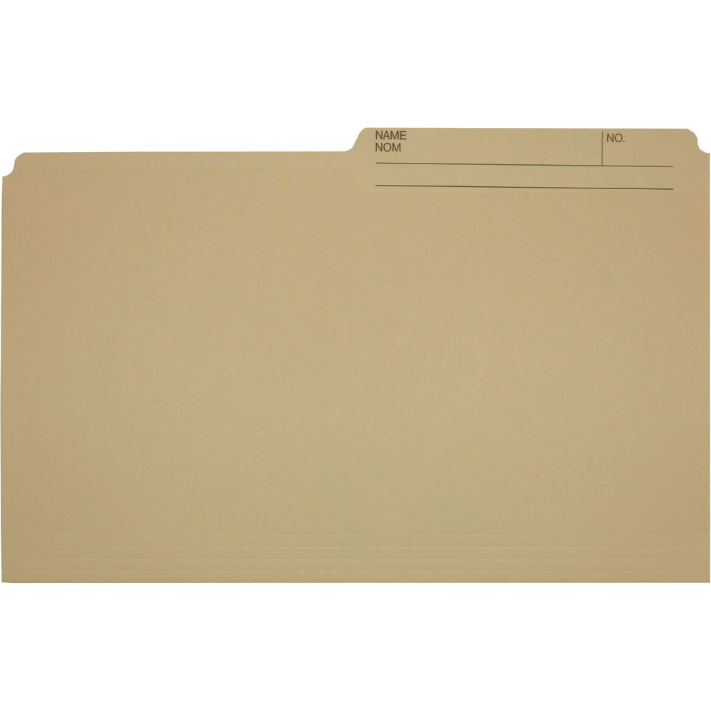 Hilroy Recycled File Folders - Legal Size - Manila - 100 Pack