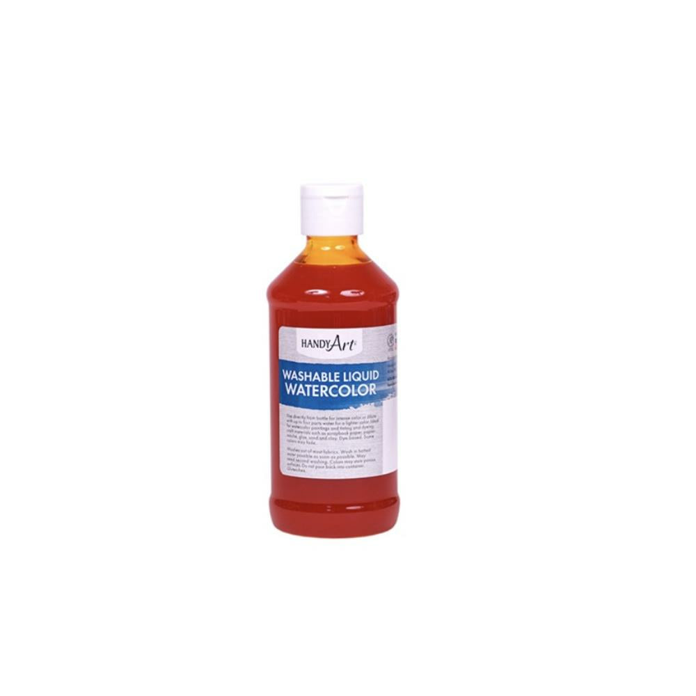 Handy Art Washable Liquid Watercolour, Tangerine, 236ml.