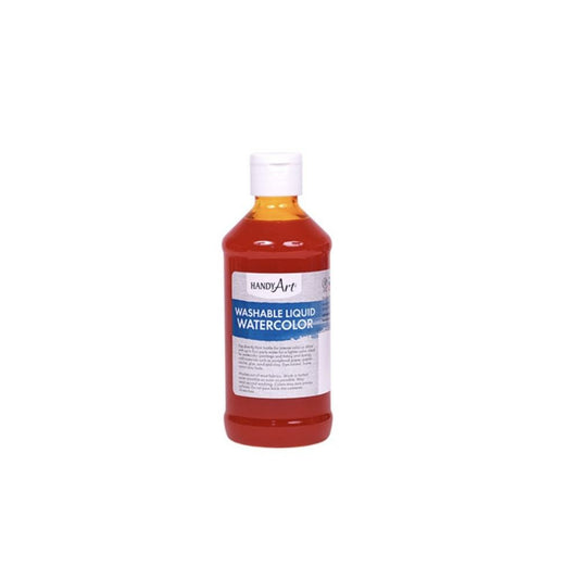 Handy Art Washable Liquid Watercolour, Tangerine, 236ml.