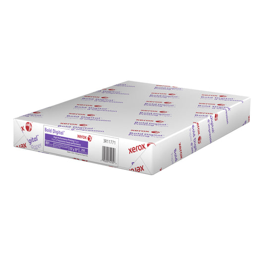 Papier de couverture pour impression numérique Xerox Bold – 80 lb – 17 po x 11 po – 250 feuilles