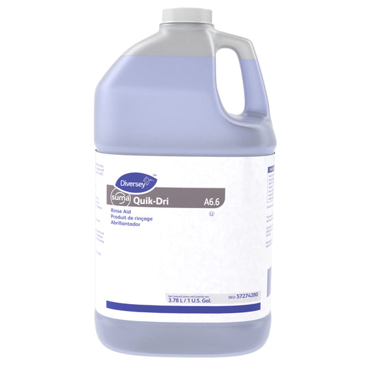 Liquide de rinçage à séchage rapide Diversey Suma de milieu de gamme – Eau moyennement dure à dure – 3,78 L – Paquet de 4