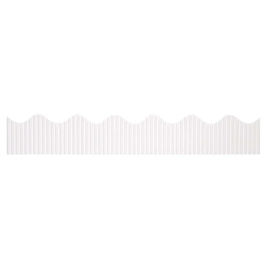 Bordette Decorative Border, White, 5.7cm x 15.24m, 1 Roll