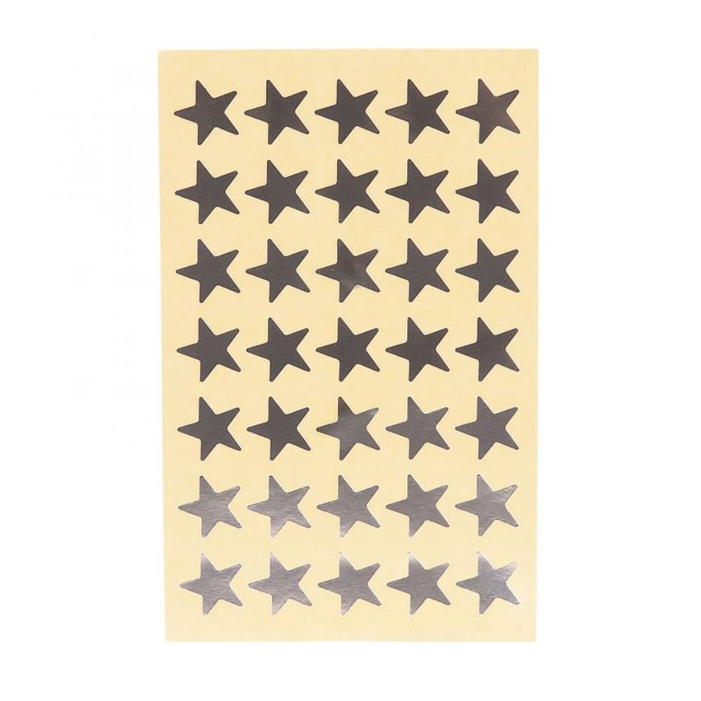 Westcott Silver Stars Stickers, 350/pkg.