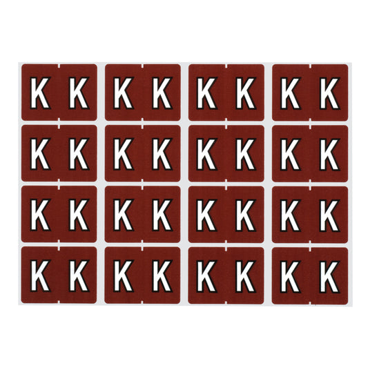 Pendaflex A-Z Brown End Tab Filing Labels - K - 240 Pack