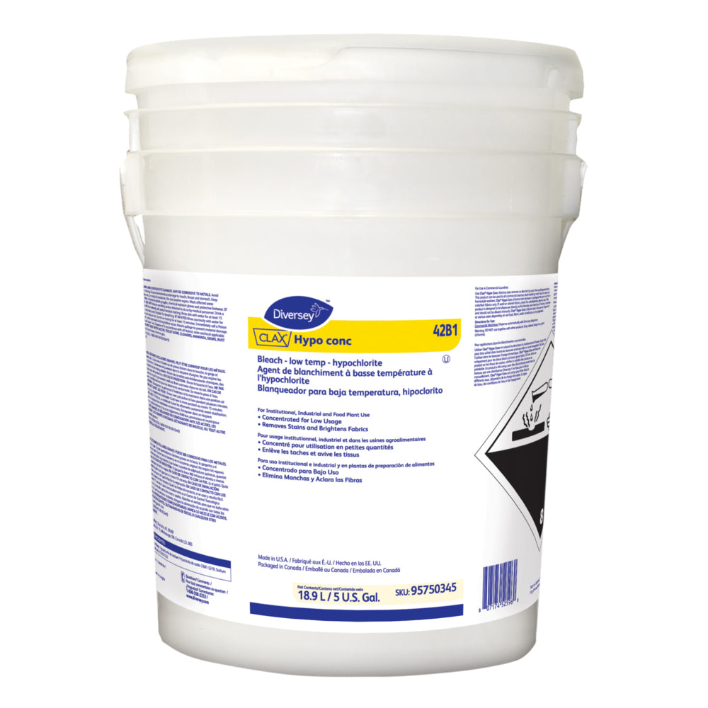 Diversey Clax Hypo Conc Chlorine Stain Remove - 18.9L