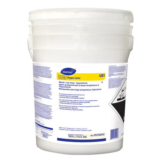 Détachant au chlore Diversey Clax Hypo Conc - 18,9 L
