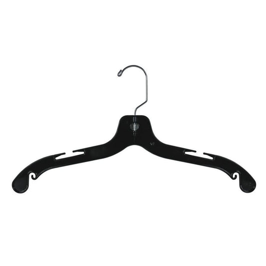 Eddie's Hang-Up Display Ltd. Heavyweight Top Hanger - 17" - Black - 100 Pack