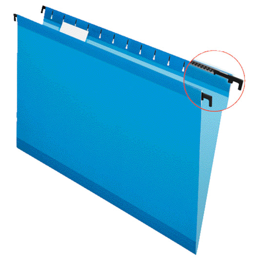 Pendaflex SureHook Reinforced Hanging Folders - Legal Size - Blue - 20 Pack