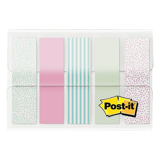 Post-it Gradient Printed Flags, 0.47" x 1.7", 100 Pack