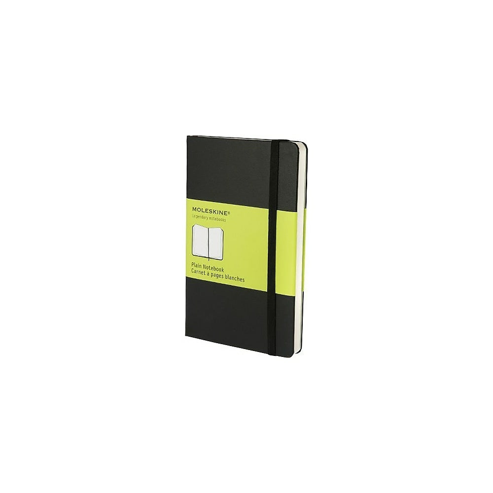 Carnet de notes Moleskine Classic noir à couverture rigide, format poche, uni, 8,9 x 14 cm