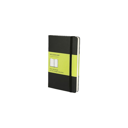 Carnet de notes Moleskine Classic noir à couverture rigide, format poche, uni, 8,9 x 14 cm