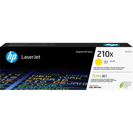 HP TerraJet 210X Original LaserJet Toner Cartridge - Yellow