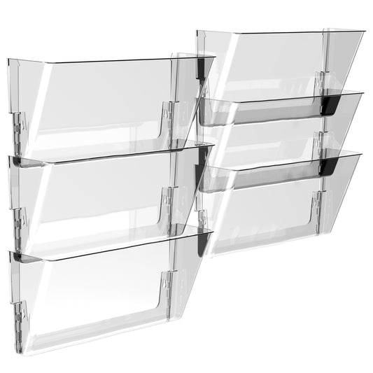 Storex Unbreakable Wall Pocket Letter Size - Clear