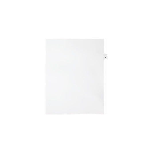Onglets Sterling Alpha Singles, lettre F, blancs, format lettre, coupe 1/26e, paquet de 25