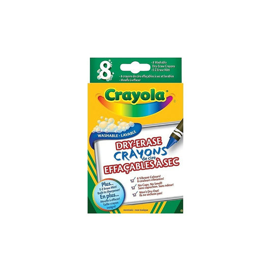 Crayons effaçables à sec Crayola - Paquet de 8