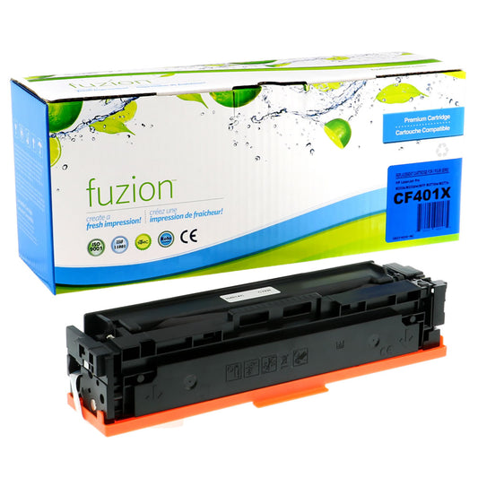 fuzion HP 201X Compatible Toner Cartridge - High Yield - Cyan