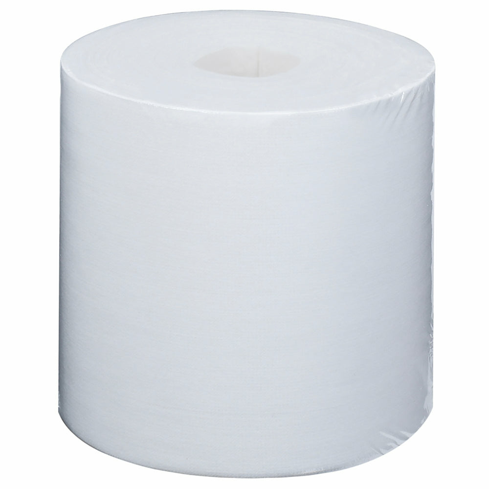 Lingettes humides WypAll CriticalClean pour eau de Javel, désinfectants et assainisseurs - Rouleau central - Blanc - Seau inclus - Lot de 6