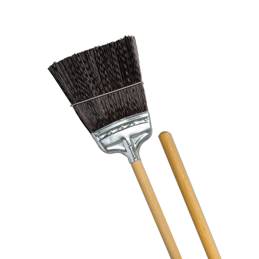 Vileda Polypropylene Rail/Switch Broom with Rounded End - Black/Beige