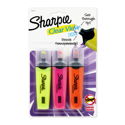 Sharpie Clear View Highlighters Set - 3 Pack