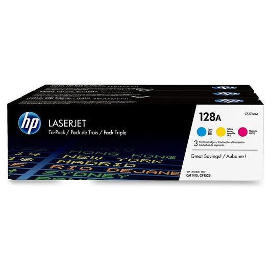 Cartouches de toner HP LaserJet cyan, magenta et jaune d'origine (lot de 3)