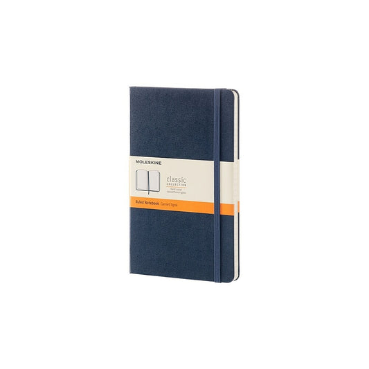 Moleskine Notebook, Ruled, Large, Sapphire Blue, Hard Cover