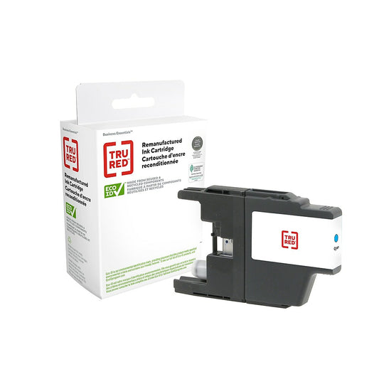 Cartouche d'encre reconditionnée TRU RED Brother LC75C - Haut rendement - Cyan