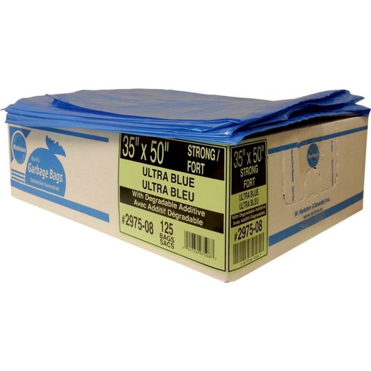 Ralston Garbage Bag - 35" x 50" - Biodegradable - 125 Pack