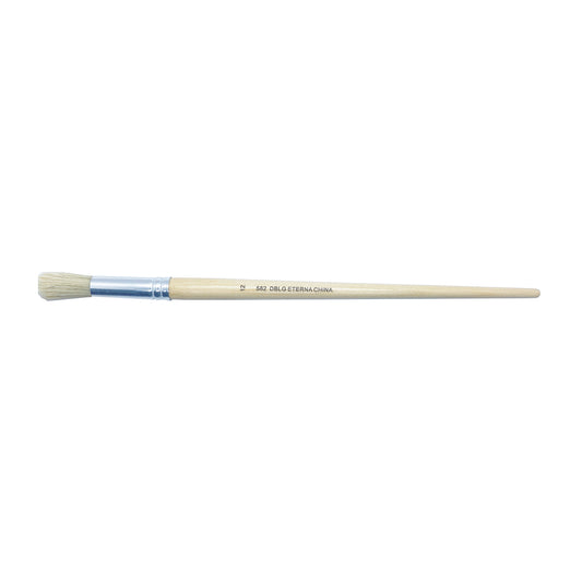 DBLG Imports Eterna #582 Long Handle Round Poster Brush - Size 12 - 12 Pack