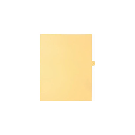 Onglets numériques Sterling Singles, n° 7, chamois, format lettre, coupe 1/15, paquet de 25