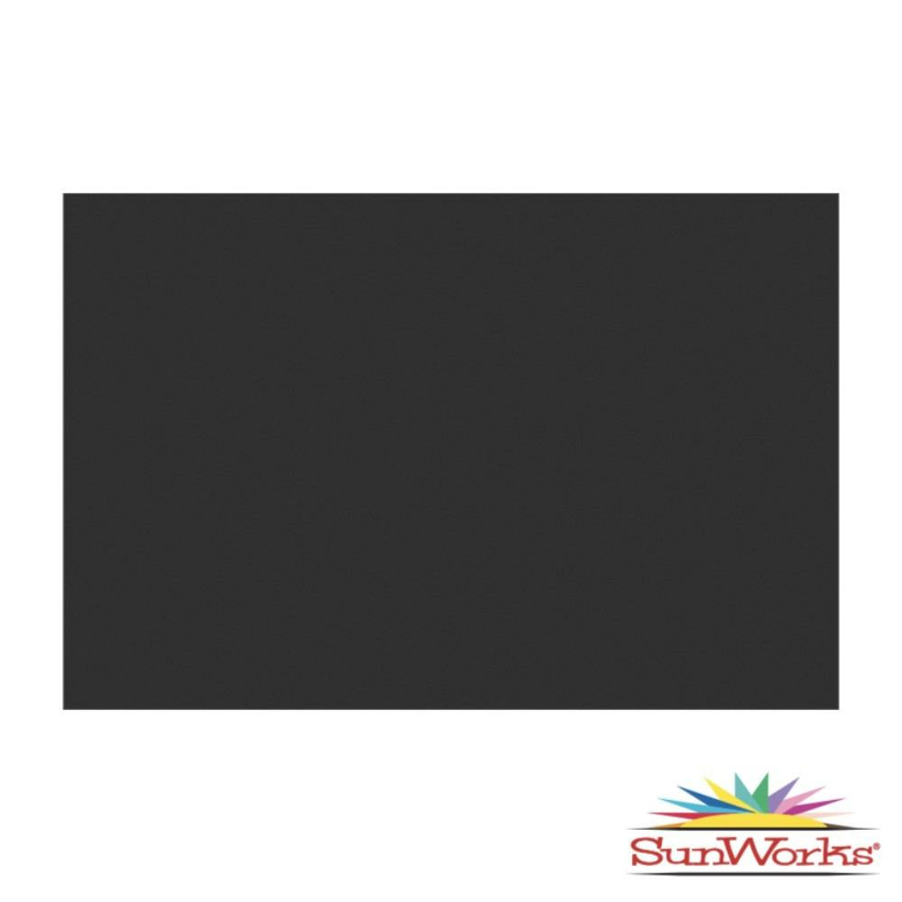 SunWorks Construction Paper 24" x 36" 50/pkg Black