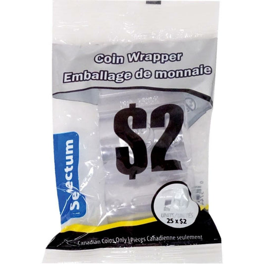Selectum Plastichange $2 Coin Wrappers - Pack of 10
