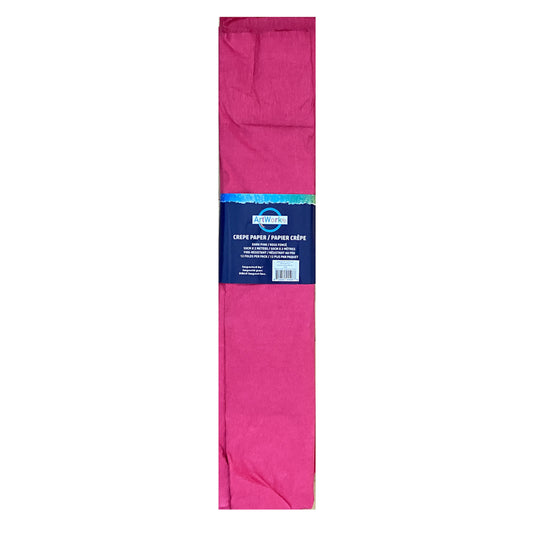 DBLG Artworks Crepe Paper - 50 cm x 2 m - Dark Pink - 12 Folds/Pack