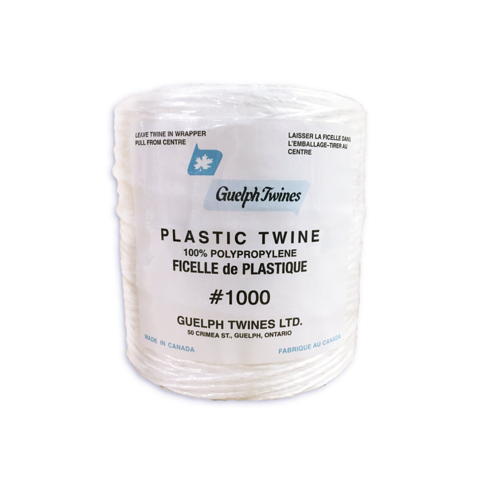 Ficelle de liage en polypropylène 3 brins Guelph Twines - Blanche