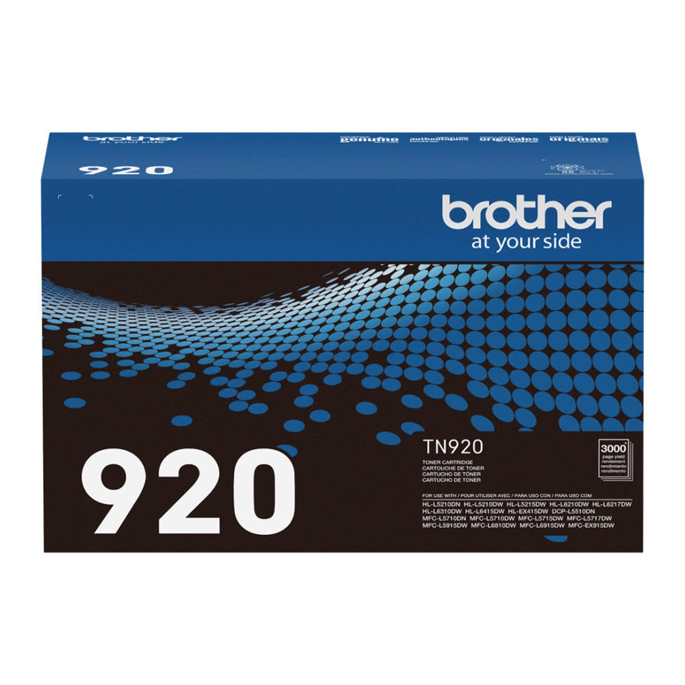 Cartouche de toner Brother TN920 authentique - Rendement standard - Noir