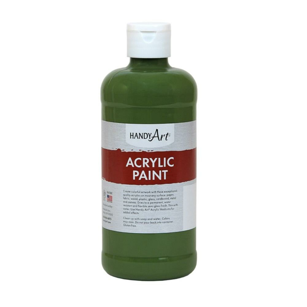 Handy Art Acrylic Paint, Green Oxide, 473ml