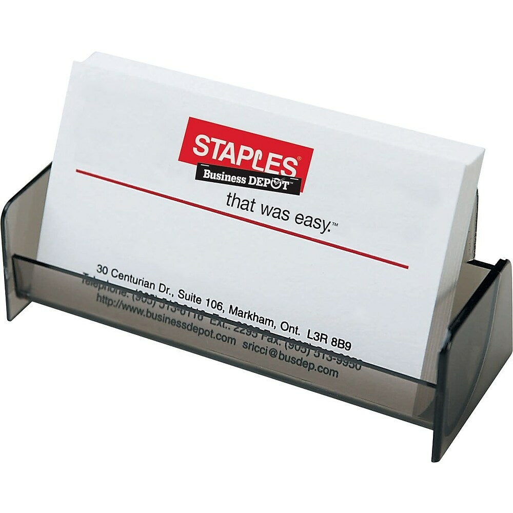 Staples Business Card Holder - Smoke
