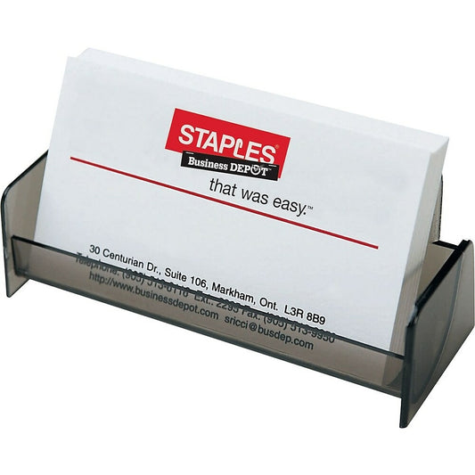 Porte-cartes de visite Staples - Fumée
