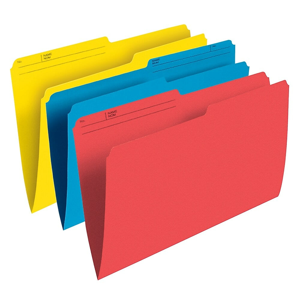 Staples Assorted Coloured File Folders - Letter Size - 25 Pack