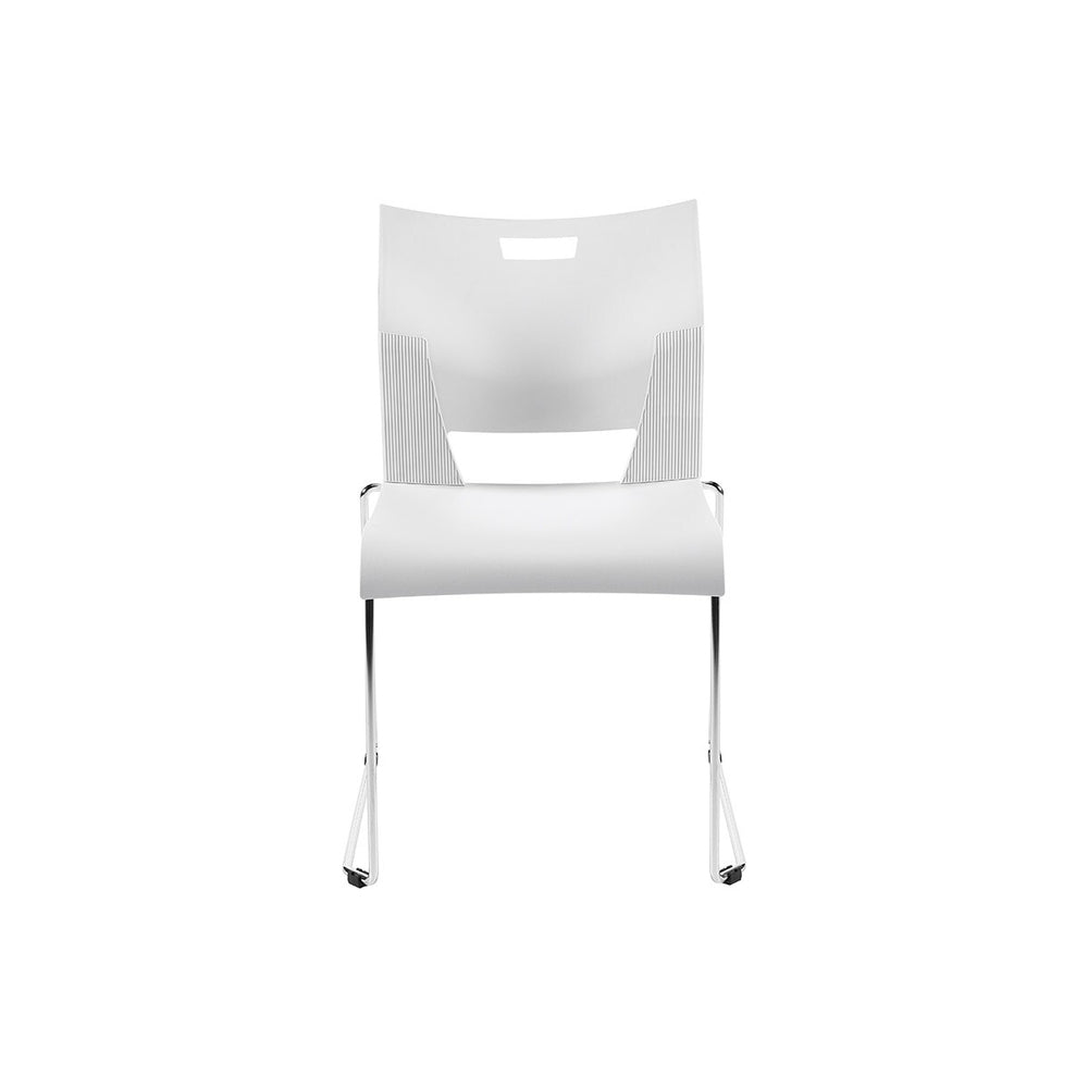 Global Duet Armless Stacking Chair - Ivory Clouds