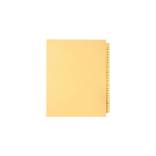 Sterling Alpha Sets Tabs, Letters A-Z, Buff, Letter Size, 1/26th Cut, 26/set, 1/pk