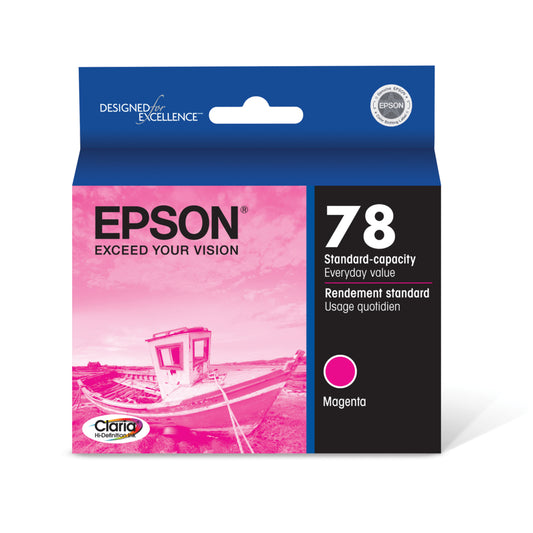 Cartouche d'encre Epson T078 - Capacité standard - Magenta