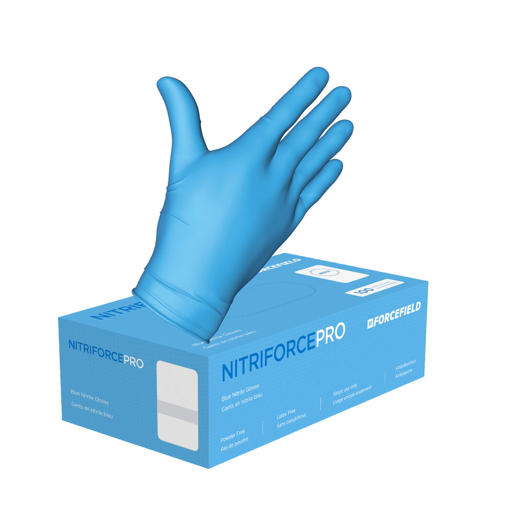 Forcefield Nitriforce Pro Gloves - Medium - Blue - 1000 Pack